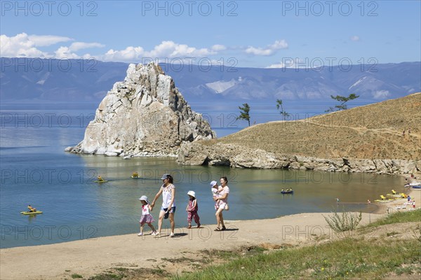 Shaman Rock in Lake Baikal