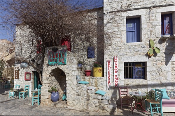 Picturesque bar in a historic stone house