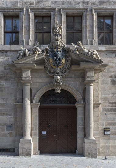 Main portal with the imperial coat of arms