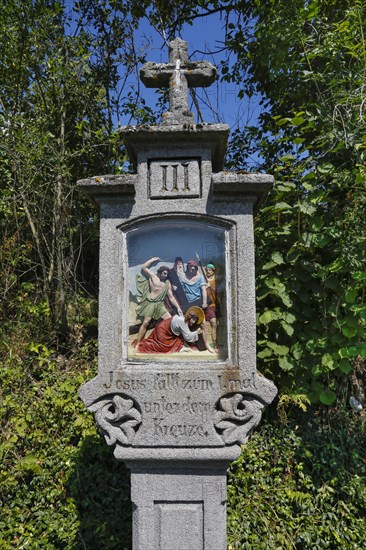 Way of the Cross with wayside shrines depicting the Passion of Jesus