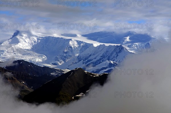 Snow-capped mountains and glaciers