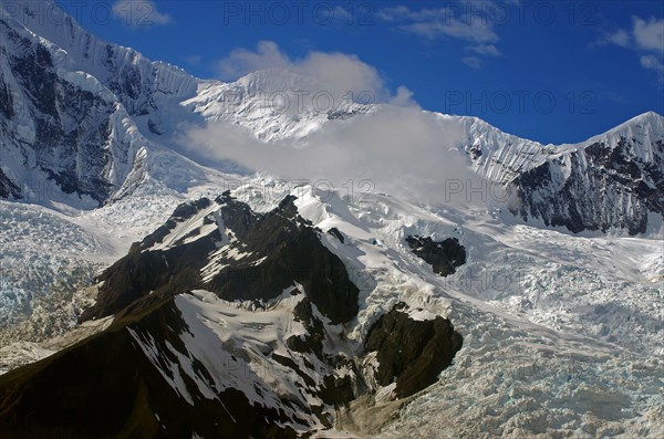 Snow-capped mountains and glaciers