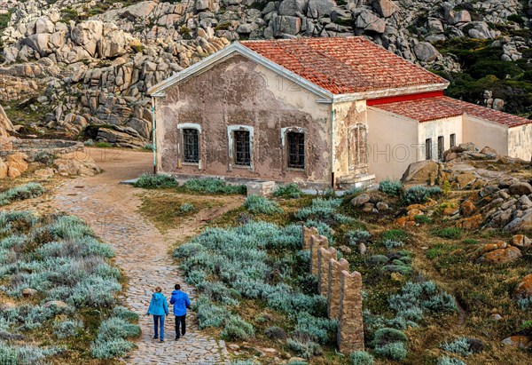 Stone house in the rocks of Capo Testa