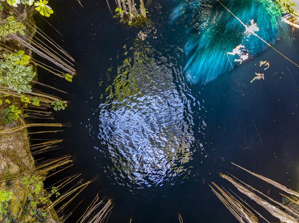 Aerial of Cenote Oxman