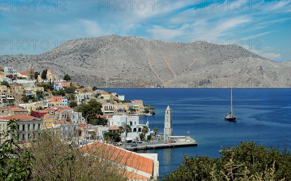 View of the bay of Symi