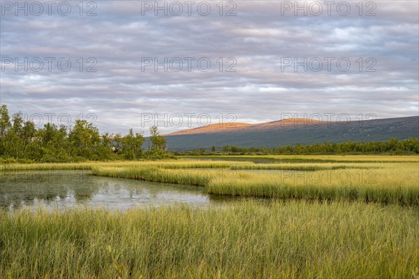 View of Lake Paittasjaervi from Nikkaluokta
