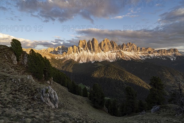 View of the Geisler Peaks