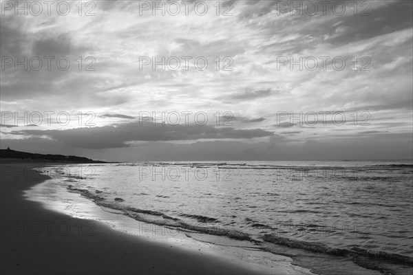 North Sea coast in the evening light