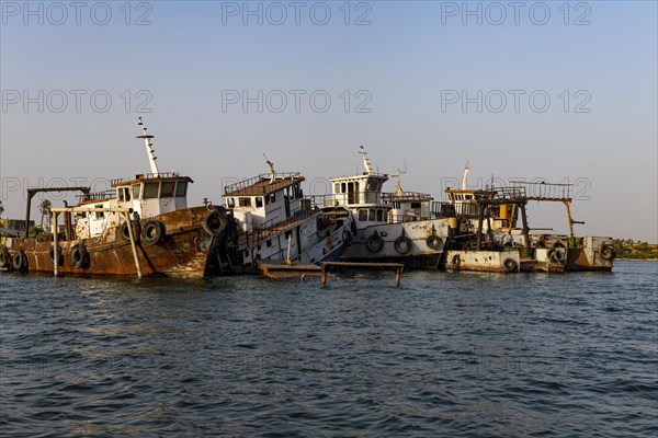 Rusty from the gulf war broken ships