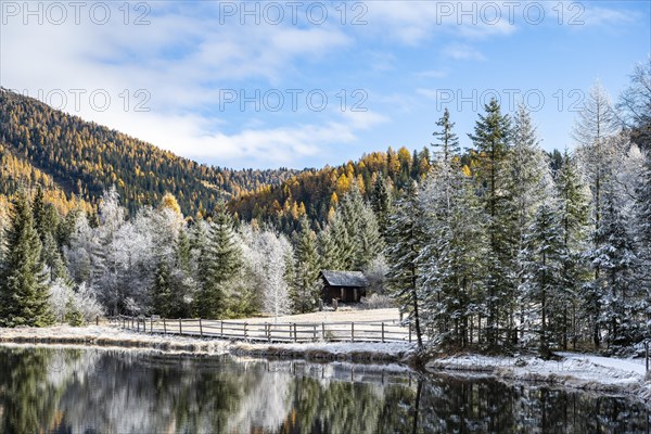 Lake Prebersee in autumn