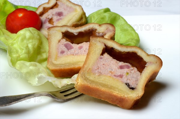 Pate in dough coat