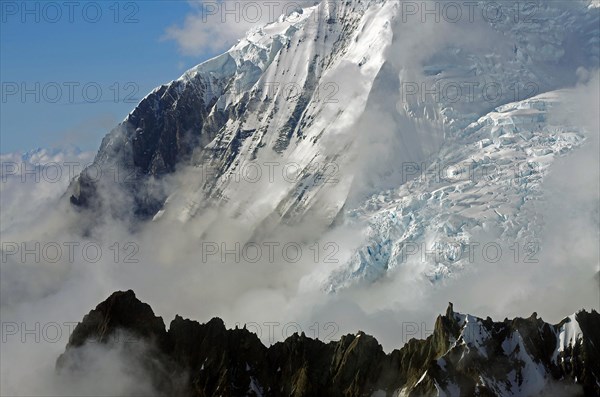 Snow-capped mountains and glaciers