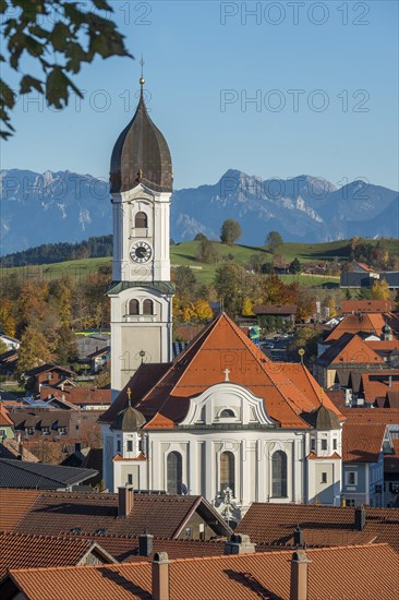 View of Nesselwang with St