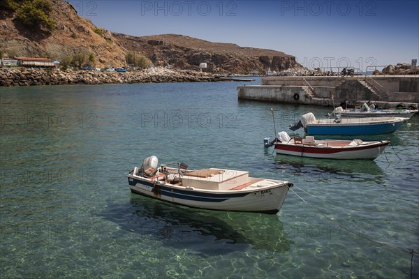 Small fishing boats in Chora Sfakion