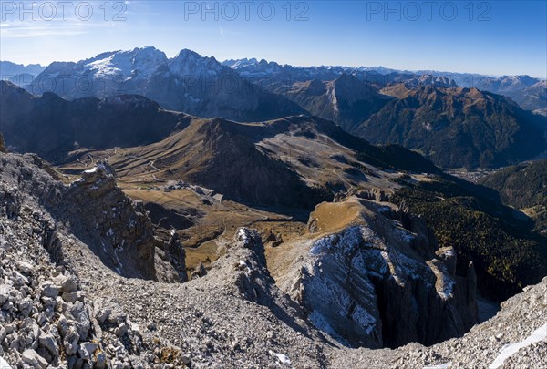 View from Sass Pordoi