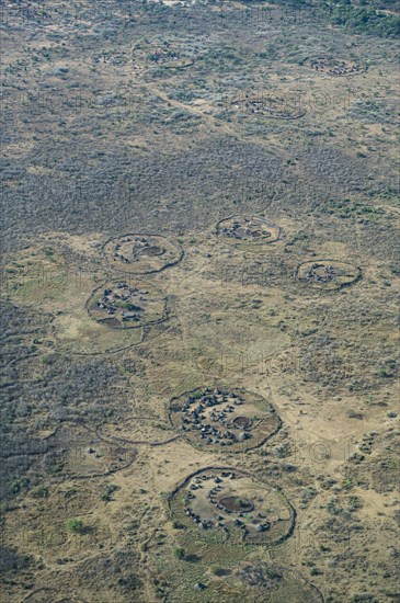 Aerial of tribal krals