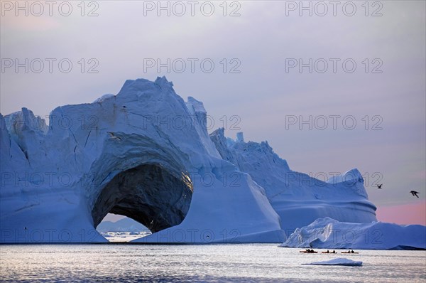 Large iceberg with hole