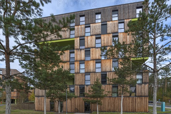 Modern student residence in the university city of Erlangen