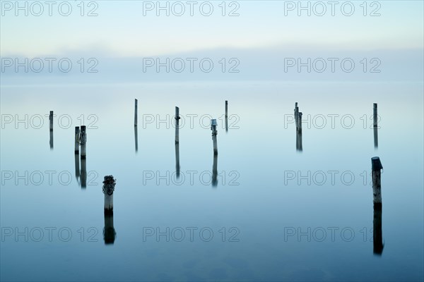 Lake Ammer in the morning with fog