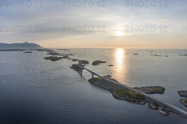 Aerial view of the Atlantic Road