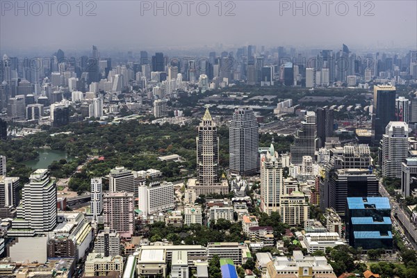 Skyline with Lumphini Park