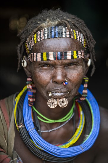 Scar face as a mark of beauty woman from the Jiye tribe