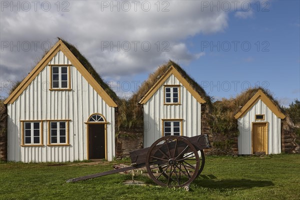 Grass sod houses