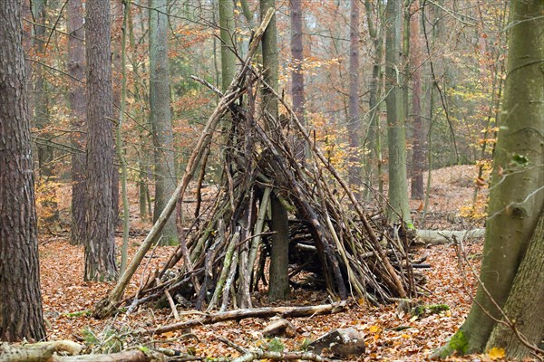 Old abandoned emergency shelter