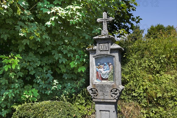 Way of the Cross with wayside shrines depicting the Passion of Jesus