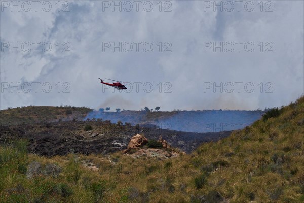 Steppe fire near Carboneras