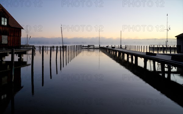 Lake Ammer in the morning with fog