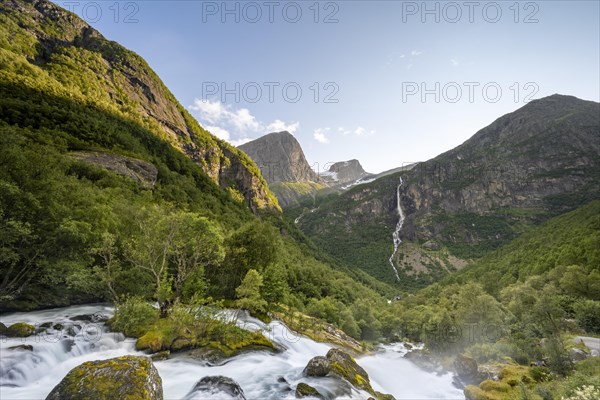 Glacier river Briksdalselva