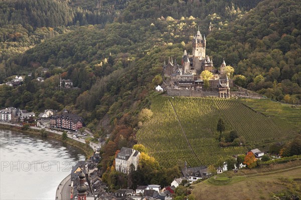 View of Cochem with the Reichsburg