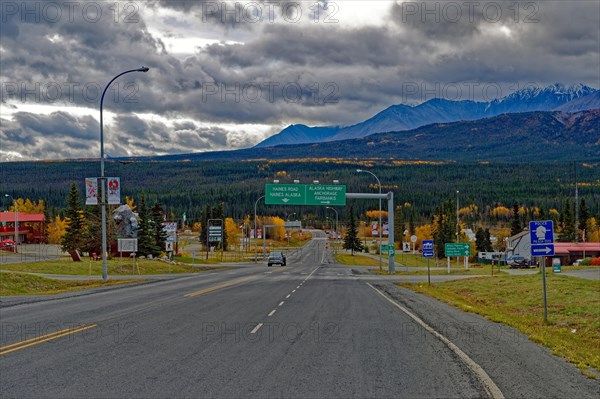 Intersection of Alaska Hwy