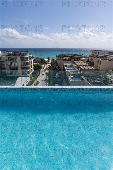 Rooftop pool in Playa del Carmen