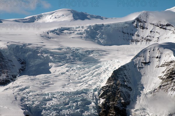 Snow-capped mountains and glaciers