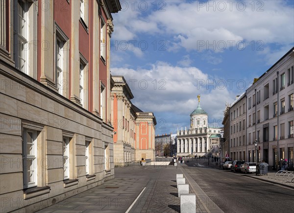 Side wing of the Potsdam Parliament and the Museum of Art and History in the Old Town Hall