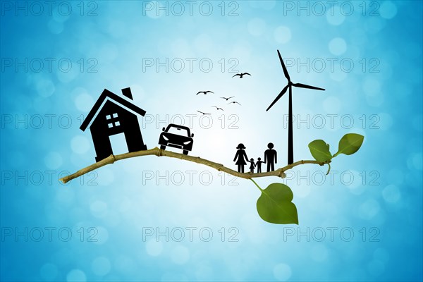 Environmental green energy concept