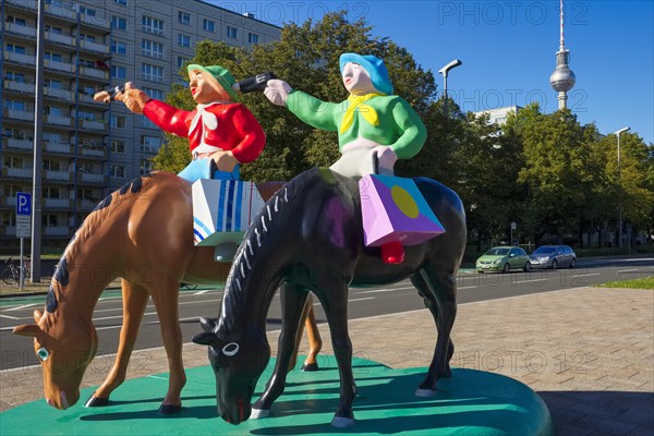 Sculpture Hunting the Great Bear on Karl-Marx-Allee