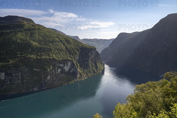 View of Geirangerfjord