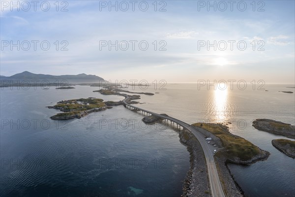 Aerial view of the Atlantic Road