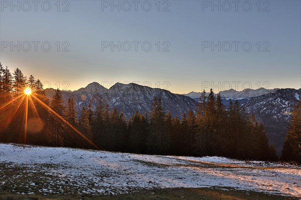 Sunrise over the Sonntagshorn