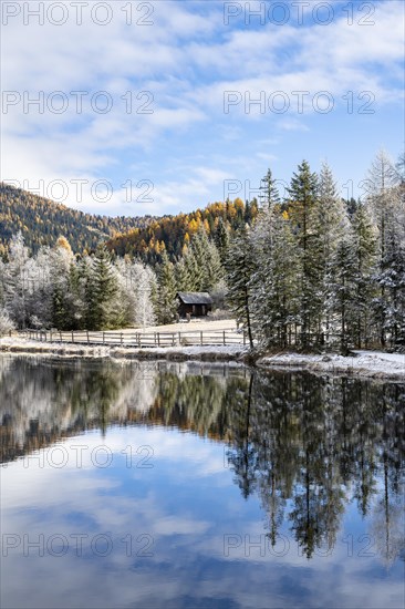 Prebersee in autumn with reflection