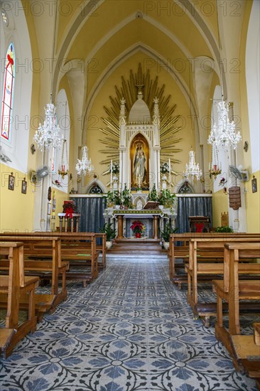 Interior Nave of Sanctuary Church of Our Lady of Lourdes