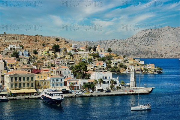 View of the bay of Symi