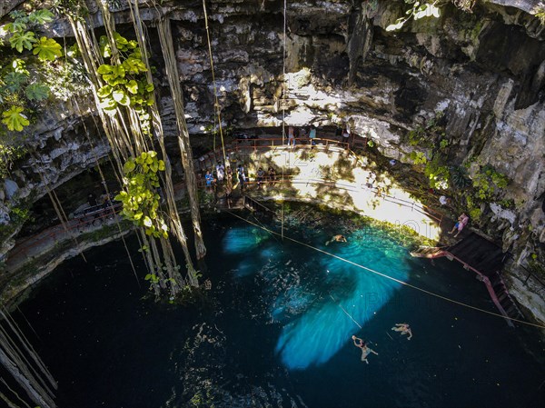 Aerial of Cenote Oxman