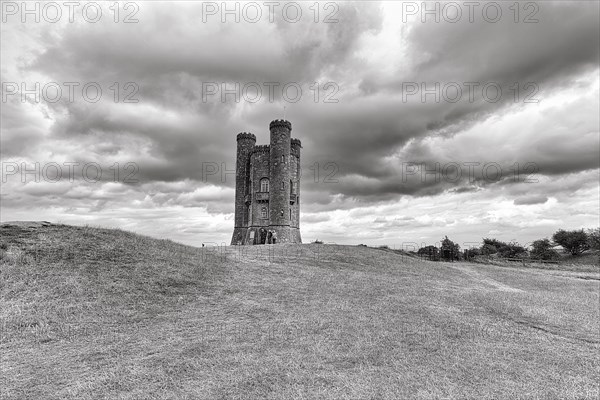 Broadway Tower observation tower on a hill