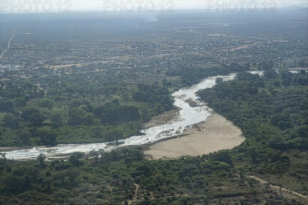 Aerial of Singaita river