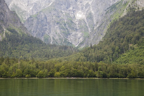 Lake Koenigssee with Watzmann massif