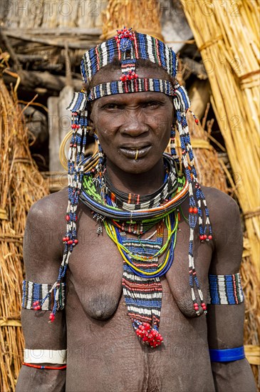 Scar face as a mark of beauty woman from the Jiye tribe